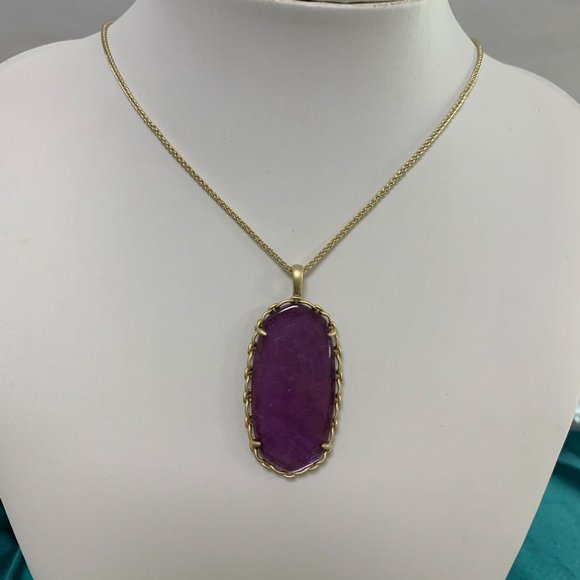 Kendra Scott Reid series colorful crystal necklace sweater chain - Picture 3 of 16